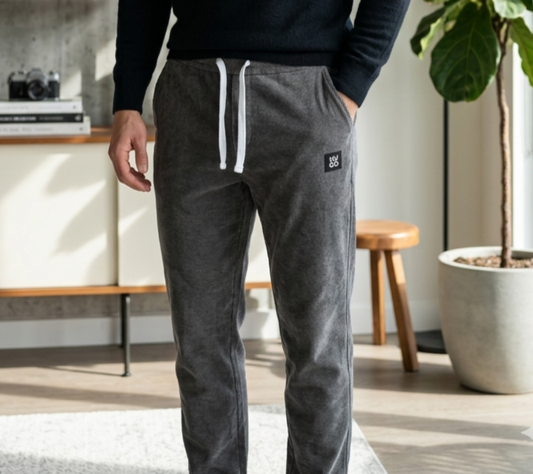 Comfy Low Cut Baggy Trouser Matt Black .