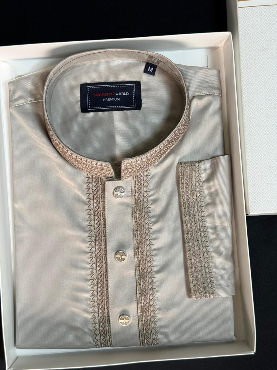 Taaroo  Panjabi for Men-Deep Off White  TPJ-10