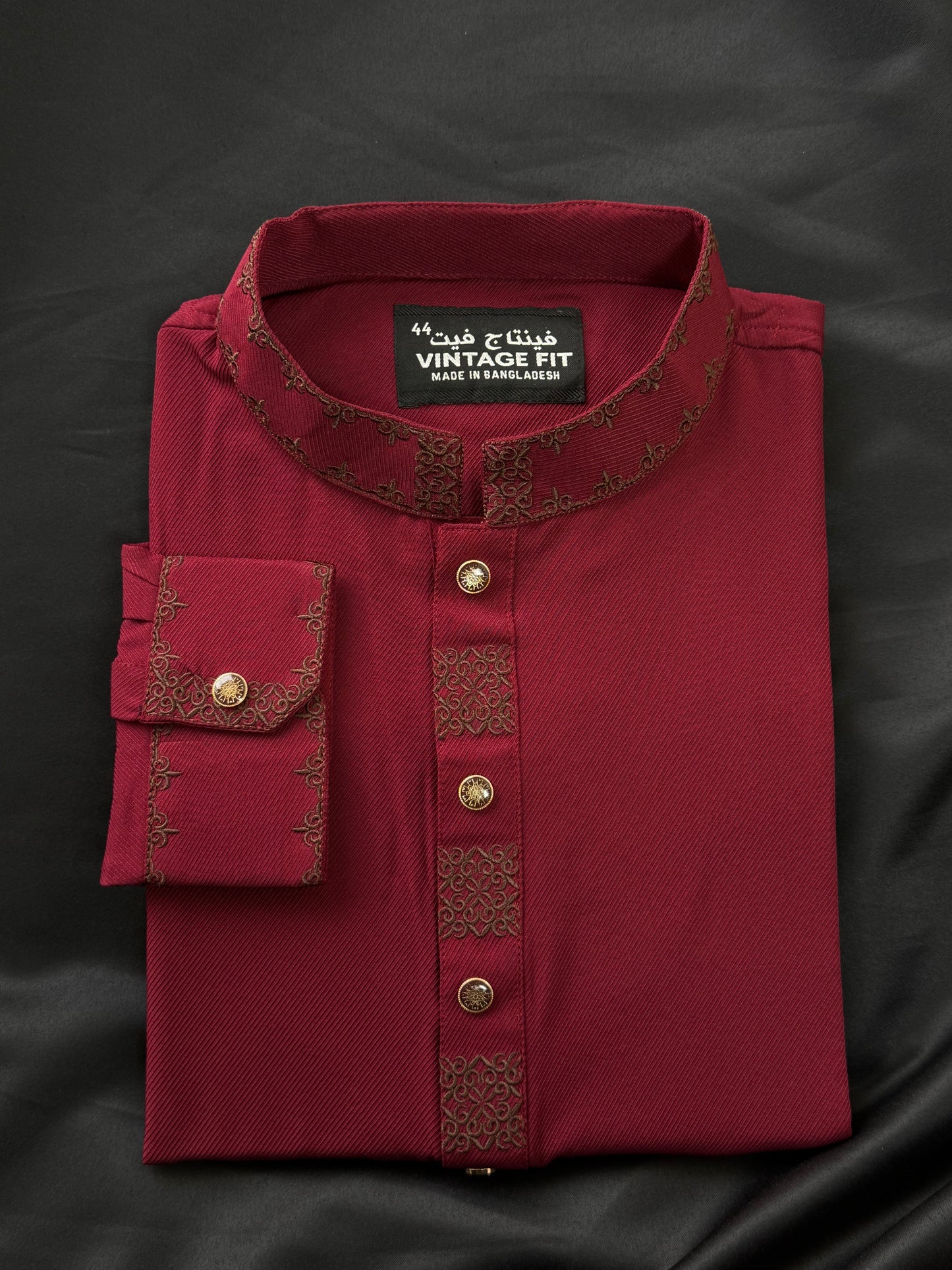 Taaroo Panjabi for Men - Maroon - TPJ- 03